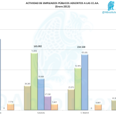 Actividad de Empleados Públicos de las CC.AA (enero 2013)