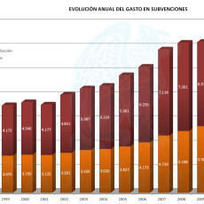 Evolución Anual Gasto Subvenciones