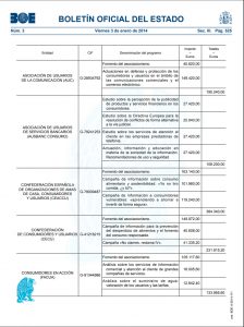 Facua Subvenciones 2013