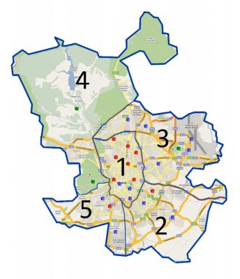 Áreas Protocolos Contaminación Madrid